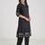 Black Cotton Embroidered Kurta Pant with Dupatta