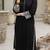 Black Cotton Embroidered Kurta Pant with Dupatta