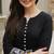 Black Cotton Embroidered Kurta Pant with Dupatta