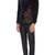 Black embroidered suede velvet bandhgala for men