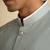 Pista green embroidered cotton blend bandhgala for men