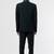 Black solid suede velvet bandhgala for men
