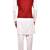 White solid art silk kurta churidar nehru jacket set for men