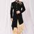 Black solid imported armani semi indo western dresses for men