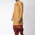 Maroon solid art silk semi indo western dresses for men