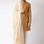 Cream solid art silk semi indo western dresses for men