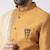 Cream solid art silk semi indo western dresses for men