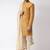 Cream solid art silk semi indo western dresses for men