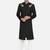 Cream solid linen cotton semi indo western dresses for men