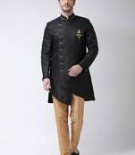 Royal blue embroidered suiting semi indo western dresses for men