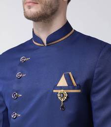 Wine embroidered suiting semi indo western dresses for men