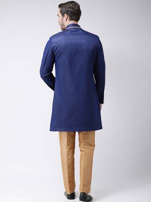 Wine embroidered suiting semi indo western dresses for men 4