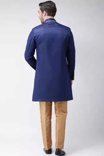 Wine embroidered suiting semi indo western dresses for men