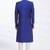 Blue hand embroidered art silk sherwani for men