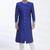 Blue hand embroidered art silk sherwani for men