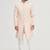 Peach embroidered art silk indo western dresses for men