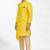 Yellow solid art silk indo western dresses for men