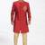 Maroon solid art silk indo western dresses for men