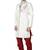 Cream hand embroidered brocade silk indo western dresses for men