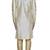 Light fawn yellow hand embroidered art silk sherwani for men