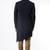 Navy blue hand embroidered teri rayon sherwani for men