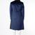 Navy blue hand embroidered suede velvet sherwani for men