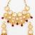 Red bead kundan choker necklace set