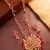 Ruby stone floral necklace earring set