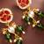 Green bead kundan drop earrings