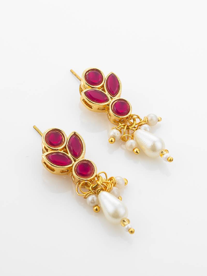 Multi strand pearl necklace earring set