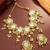 Mint green hexagon kundan necklace set