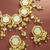 Mint green hexagon kundan necklace set