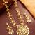 Floral kundan pendant long necklace set