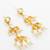 Floral kundan pendant long necklace set
