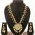 Floral kundan pendant long necklace set