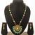 Green pink stone kundan necklace set