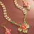 Double layer pearl pendant necklace set