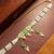 Green stone pearl choker necklace set
