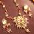 Ruby kundan pendant necklace earring set
