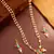 Pearl floral pendant necklace earring set