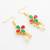Pearl floral pendant necklace earring set