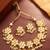 White kundan pearl choker necklace set