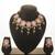 Lavender stone pearl choker necklace set