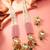Pink green kundan long necklace set