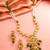 Green meenakari kundan necklace earring set