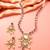 Silver ruby kundan necklace earring set