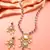 Silver ruby kundan necklace earring set