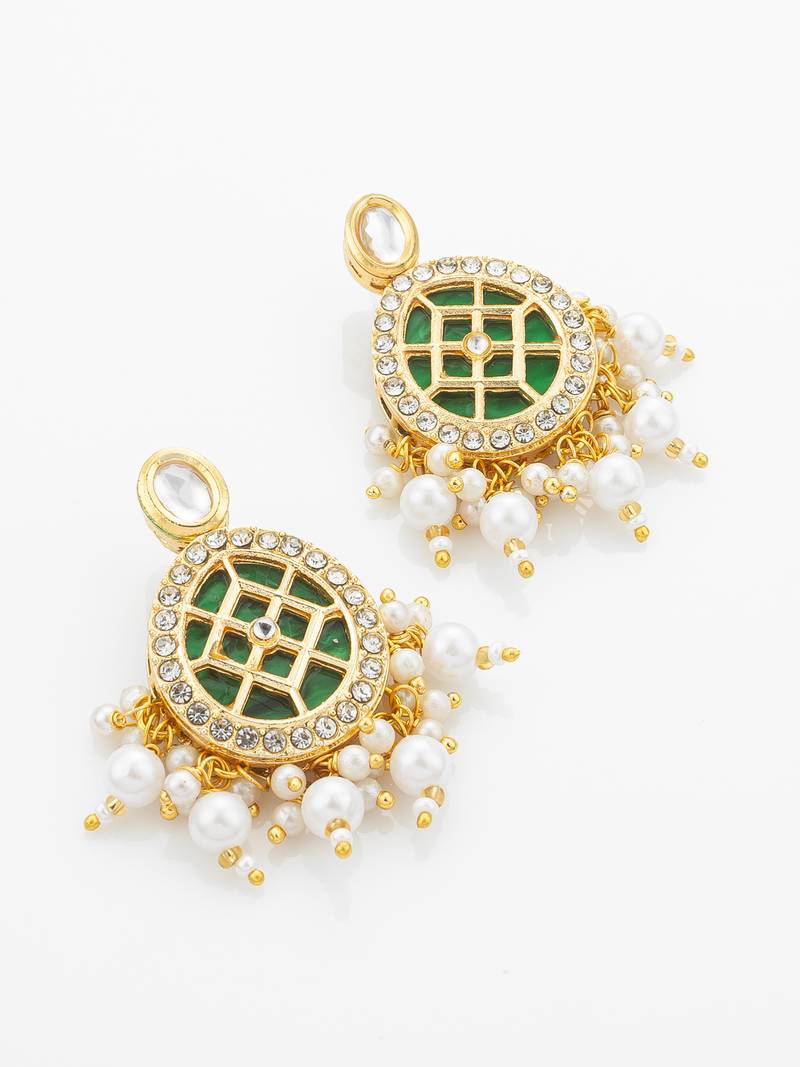 Double layer kundan choker necklace set