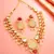 Red polki kundan necklace earring set
