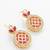 Ruby stone kundan necklace earring set